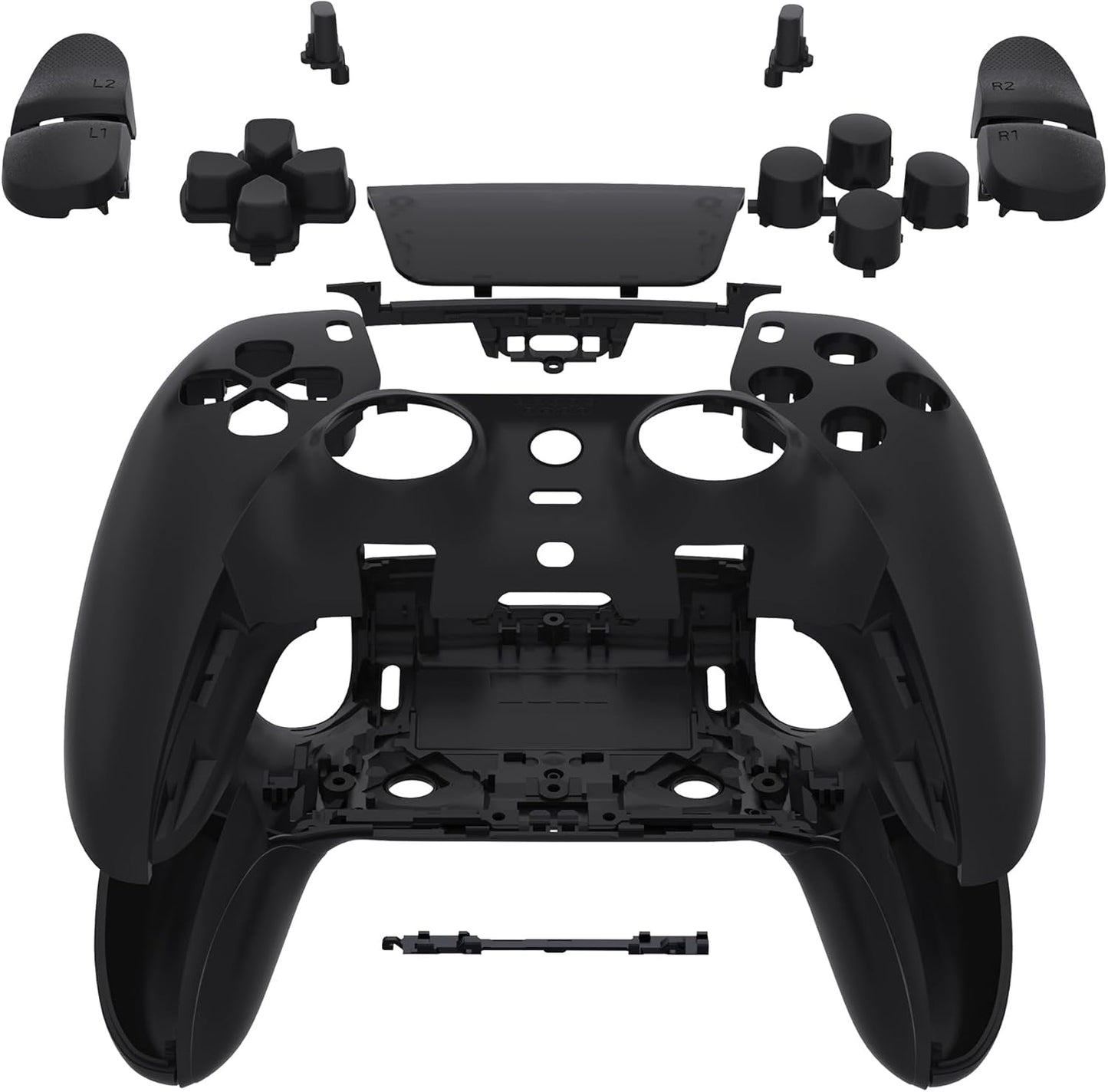 eXtremeRate Full Set Shell for ps5 Edge Controller - Black Trim