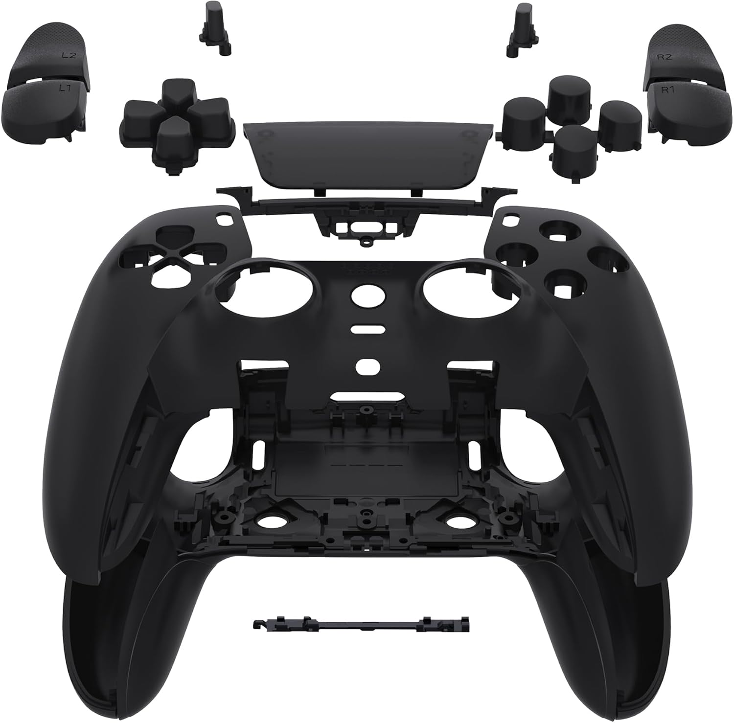 eXtremeRate Full Set Shell for ps5 Edge Controller - Black Trim