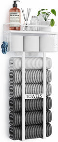 Towel Racks for Bathroom 31in Wall Mounted Floating Shelf - Vertical