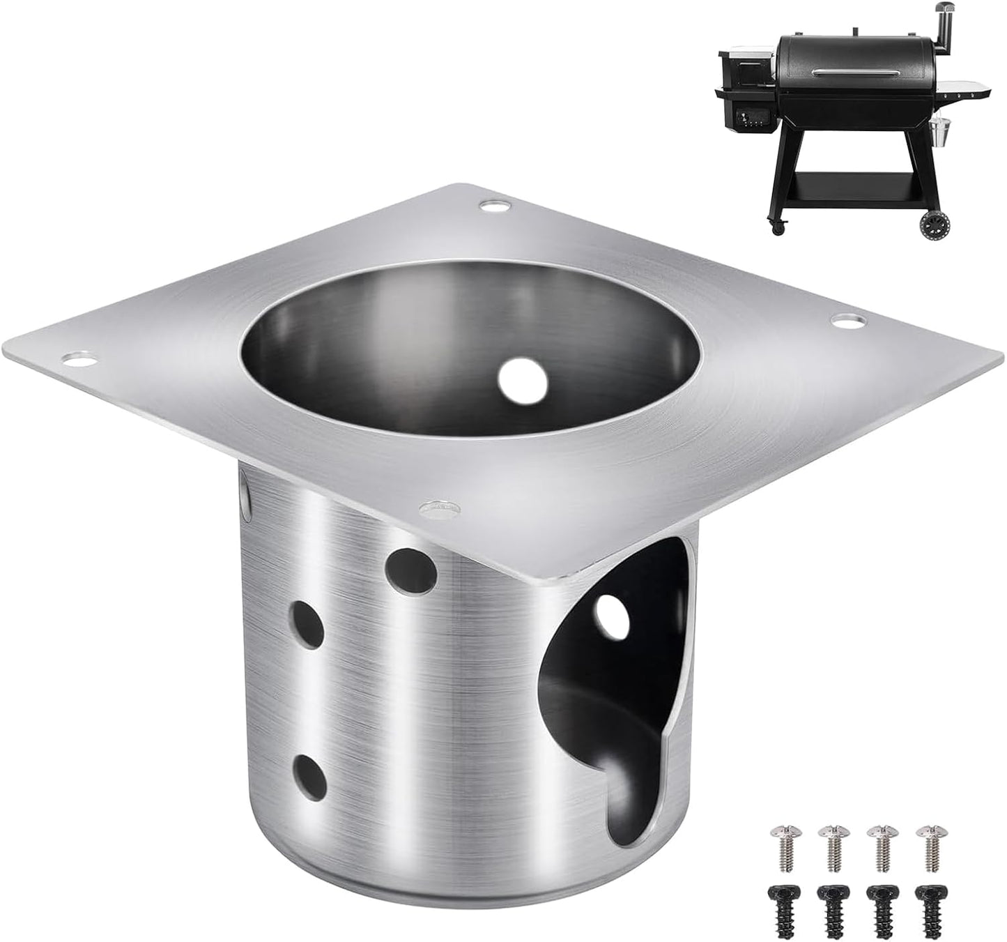 QuliMetal 304 Stainless Steel Fire Burn Pot for Pit Boss Grills