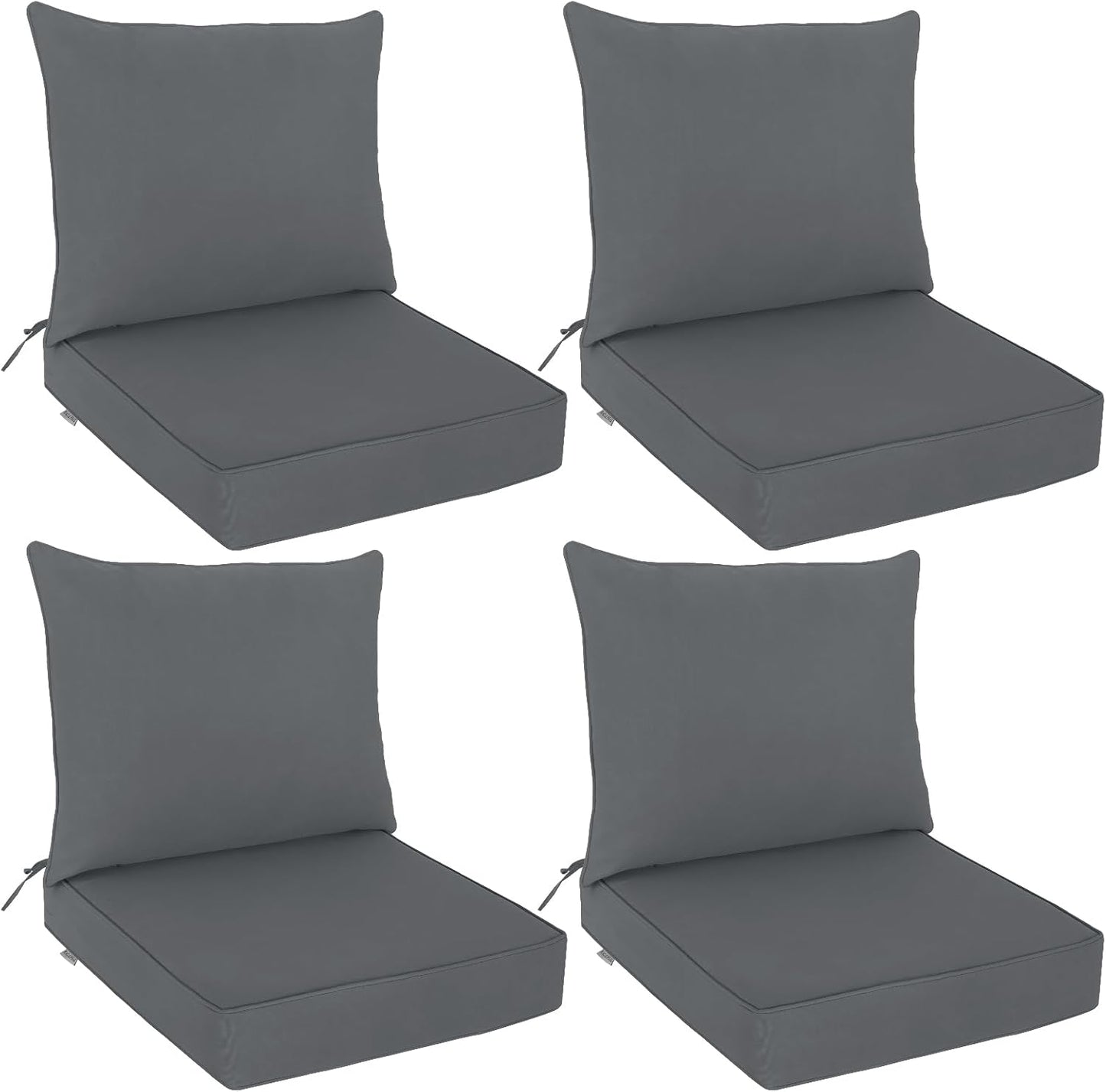 EAGLE PEAK Outdoor Deep Seat Patio Cushion Set for Comfort
