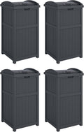 Outdoor Waste Bin Hideaway 4 Pack 33 Gallon - Neat, Weatherproof