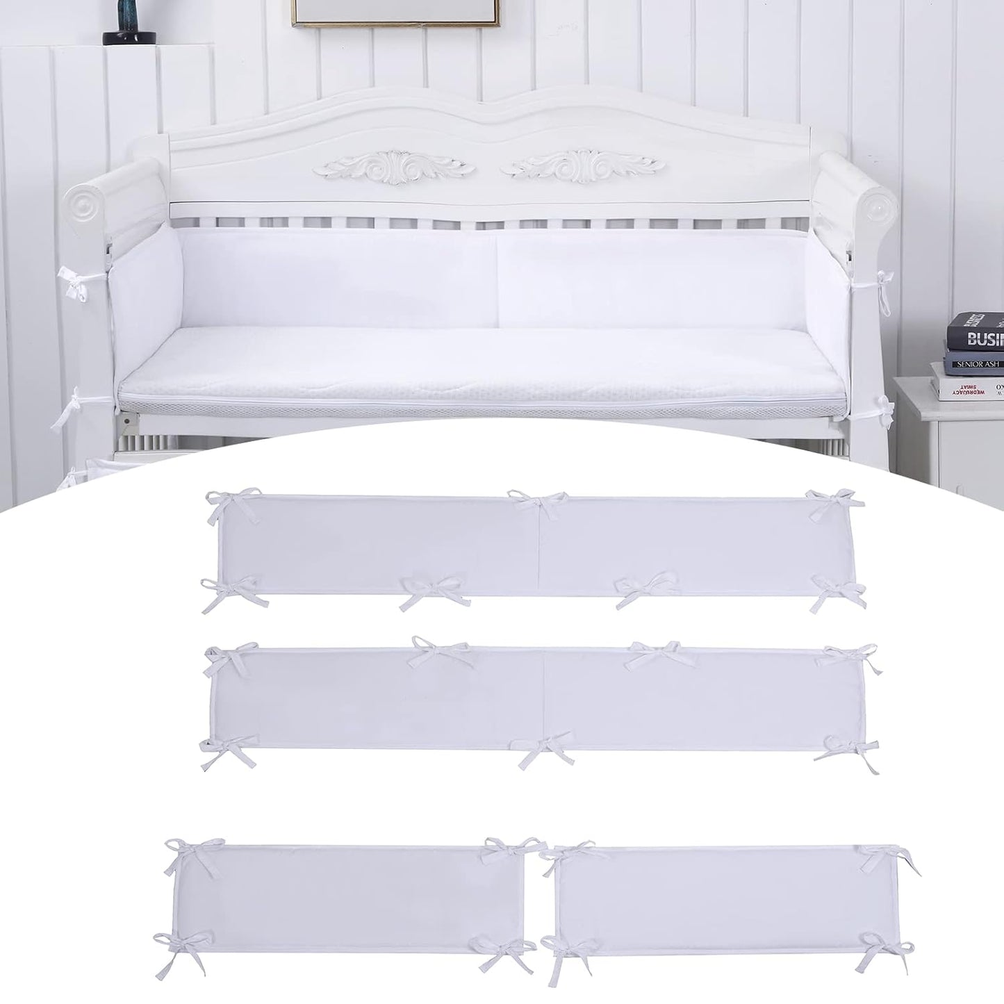 Mesh Liner Breathable Baby Crib Liner for Safety and Comfort