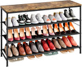 Shoe Rack Organizer 4 Tier Long Metal Shelf for Entryway and Closet