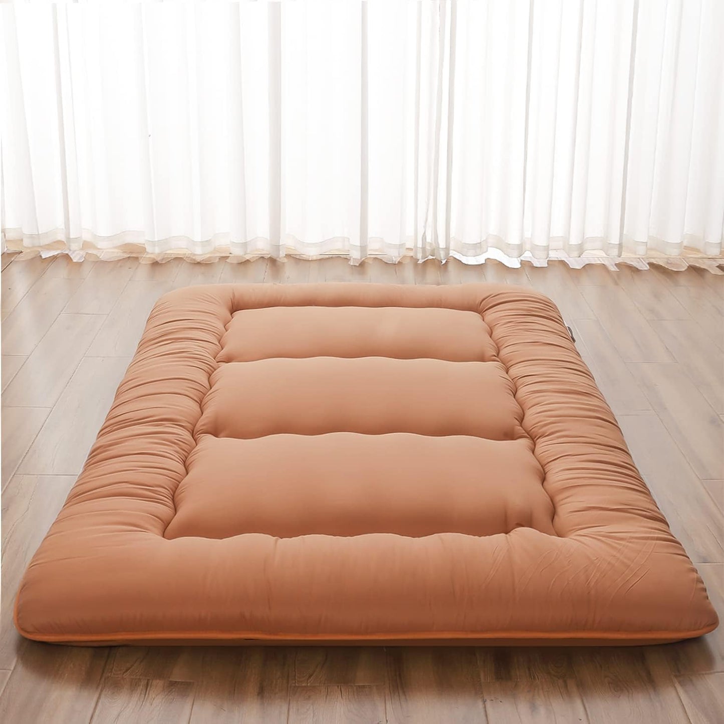 Japanese Floor Mattress with Portable Storage Bag for Comfort