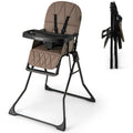 Foldable High Chair with Adjustable Tray & Safety Harness