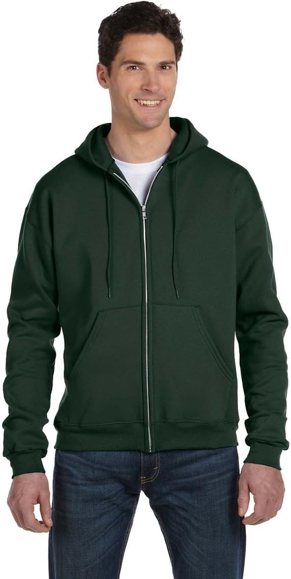 Champion Dark Green Small Full-Zip Hoodie