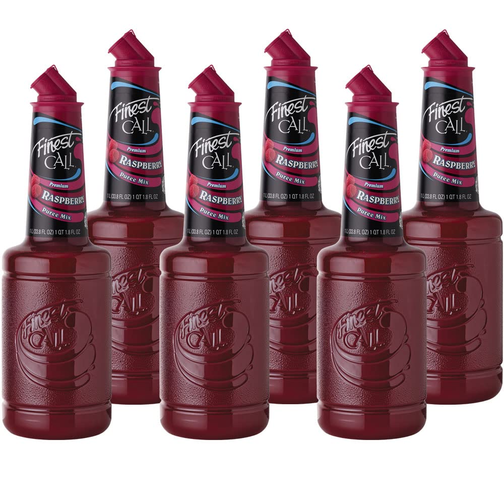 Finest Call Premium Raspberry Fruit Puree Mix for Bartenders