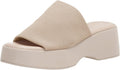 Minshluu Womens Wedge SIides Sandals - Elastic Band Platform 2.25in