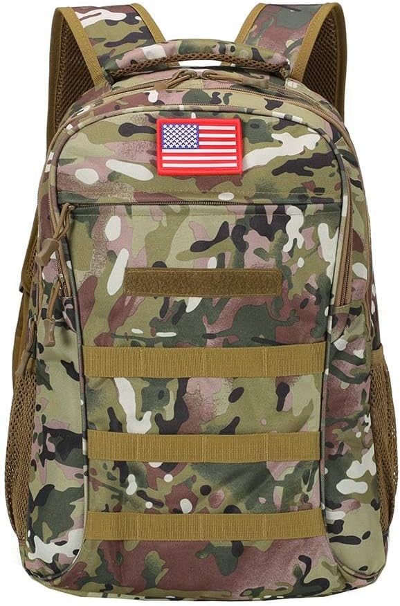 Camo Backpack for Boys with USB Charging Port and Waterproof Design