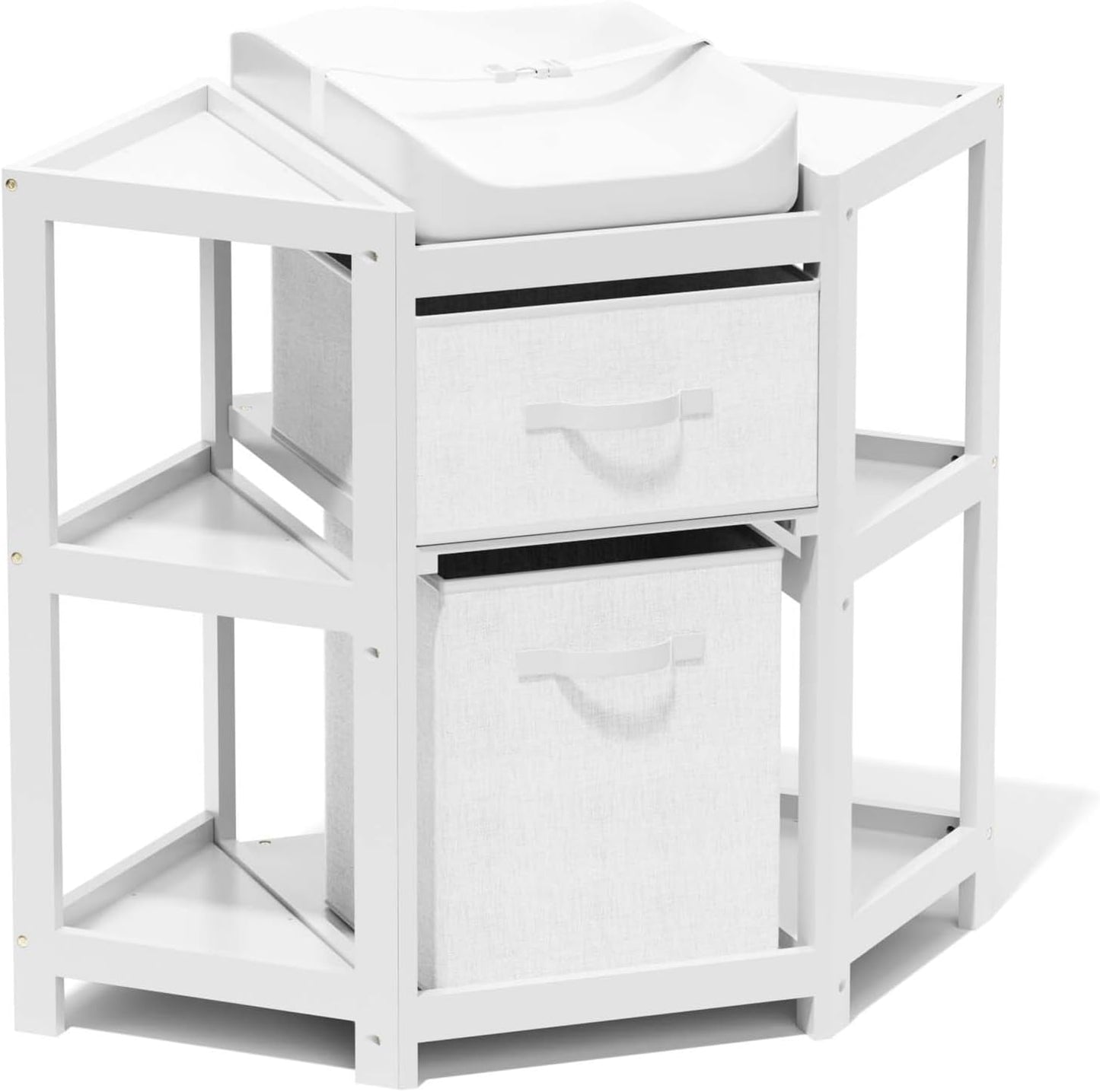 KORIMEFA Changing Table with Drawers for Baby's Safety and Comfort