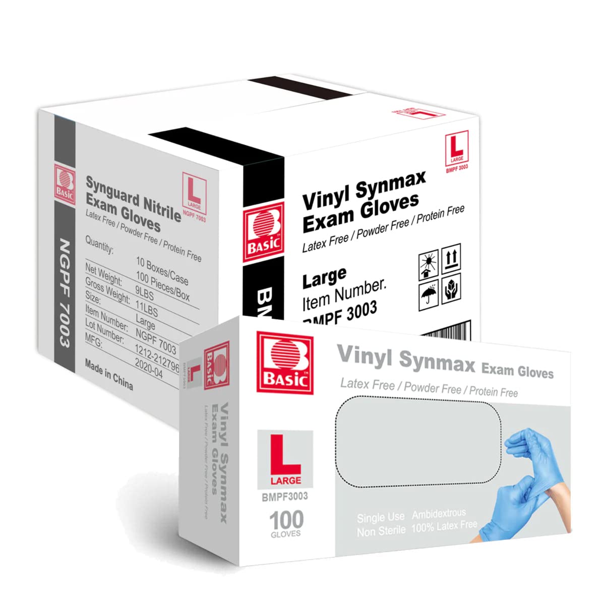 Latex-Free Disposable Gloves - 1000 Pcs Large Size 