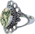 Solid 925 Sterling Silver Black Onyx Ring for Women (Style MSTB)