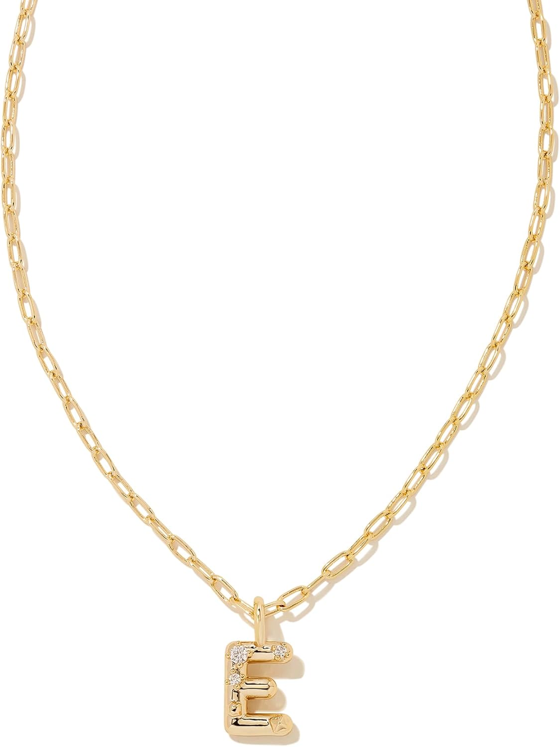 Kendra Scott Crystal Letter Short Pendant Necklace for Women