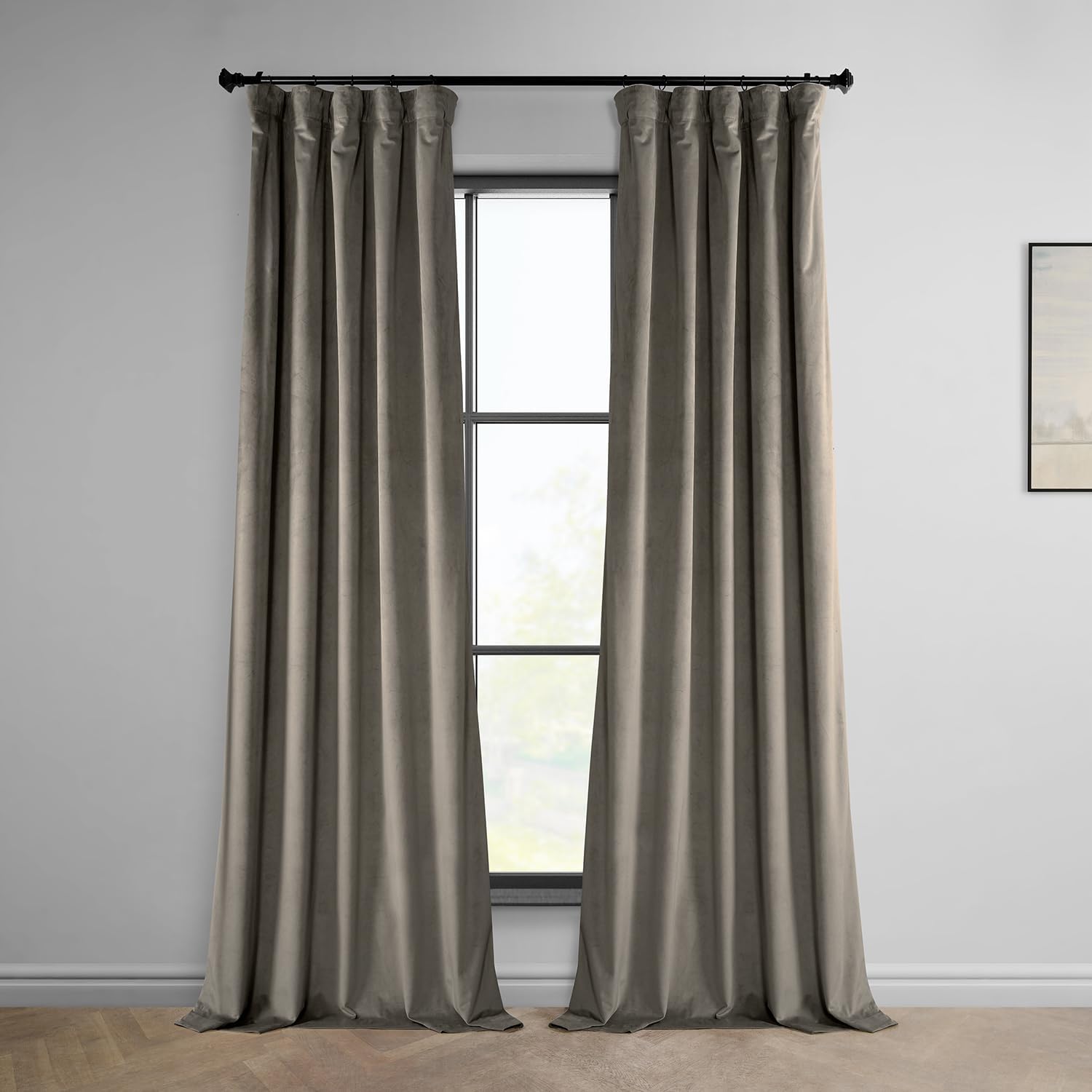 HPD Half Price Drapes Velvet Curtains 120 Inches Long Room Darkening