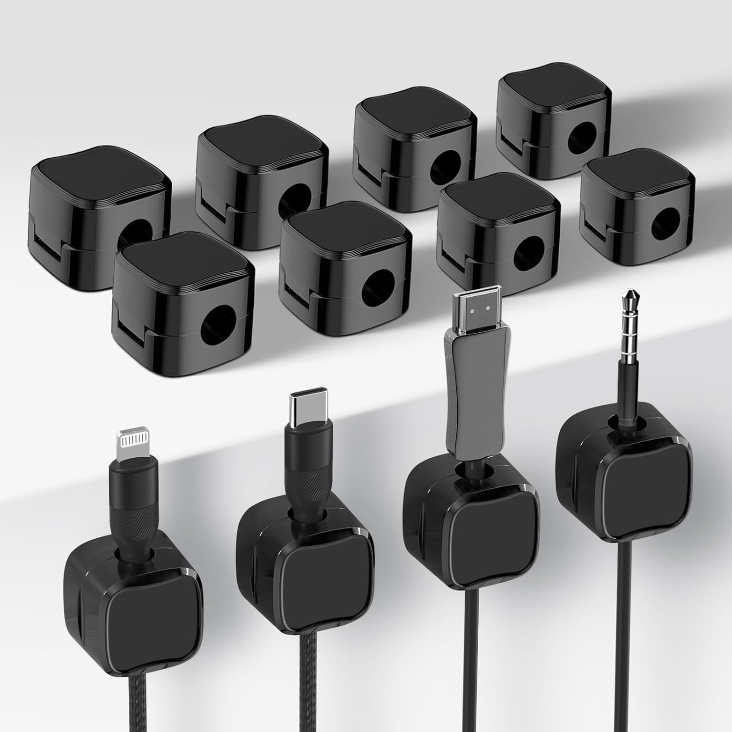 Magnetic Cable Clips Set - Keep Cords Tidy!