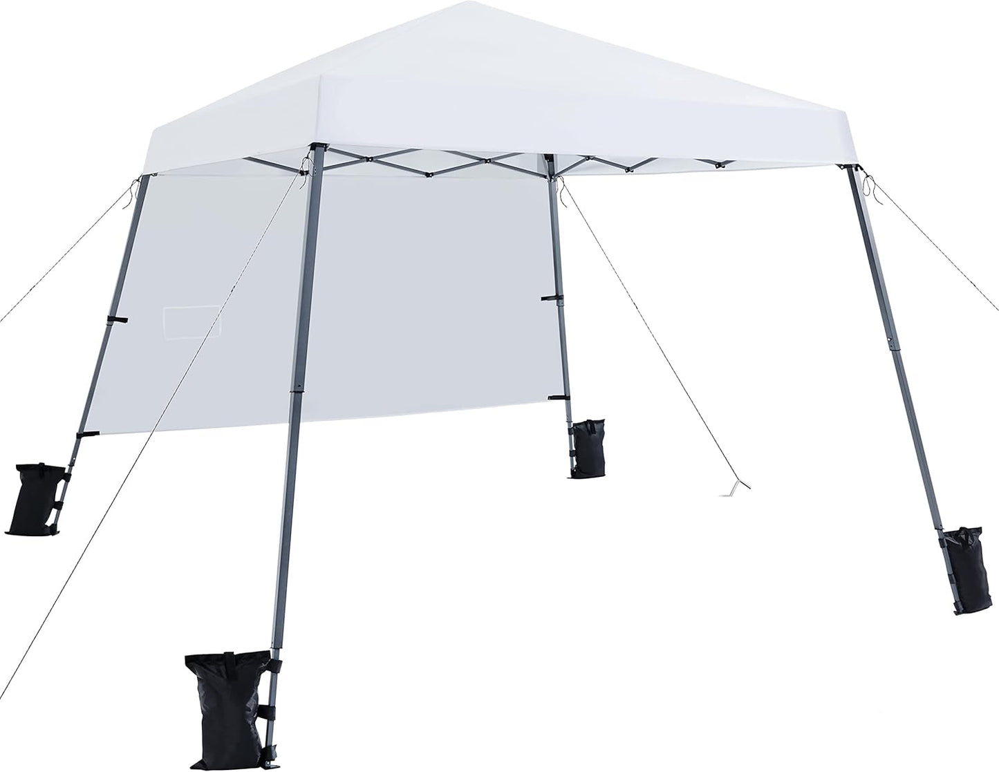 Yaheetech Pop Up Canopy Tent: Portable 10x10 Shelter with Sidewall