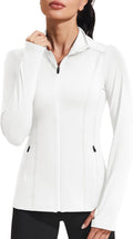 PINSPARK Women's Athletic Jackets Slim Fit Workout Jacket