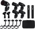 W IN-MIX 7 Piece Wired Dynamic Drum Mic Kit - Complete Drum Mic Set