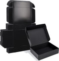 ZBEIVAN 12x9x3 Black Small Shipping Boxes - Sturdy Mailer Pack