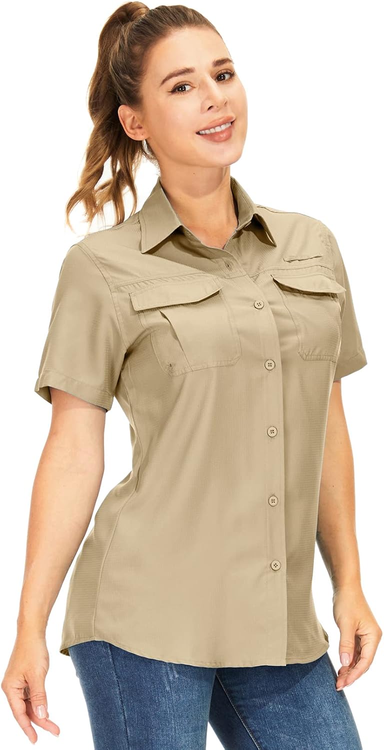 Toumett UPF 50+ Short Sleeve Sun Shirt - Fishing, Hiking, Travel!