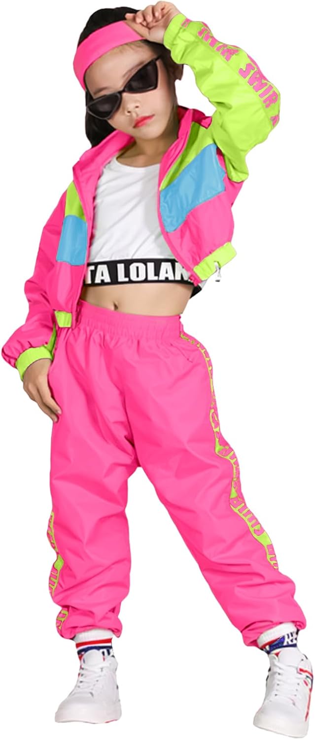 Girls Dance Clothing Set for Hip Hop and Jazz Performance Fun