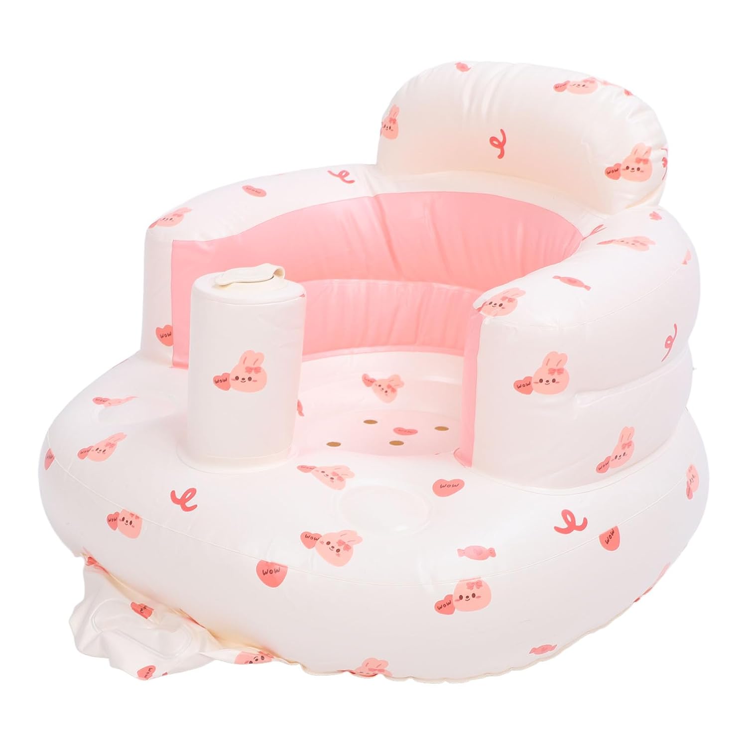 KIMISS Bunny Print Baby Inflatable Seat - Comfy Support
