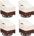 Patio Chair Covers for Outdoor Furniture 4 Pack - Heavy Duty