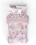 Peppa Pig Kids Bedding Twin 5-Piece Reversible Comforter Set - Soft