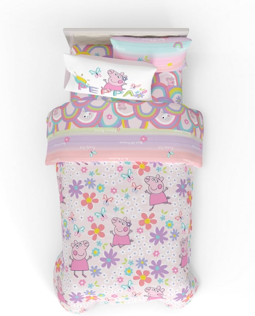 Peppa Pig Kids Bedding Set by Franco - Soft Comforter & Sheets