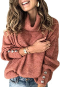 Women's Oversized Turtleneck Chunky Pullover Sweater - Cozy Slouchy on