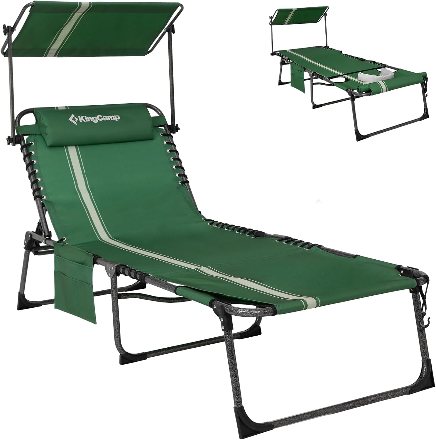 KingCamp Tanning Chair with Face Hole for Ultimate Comfort