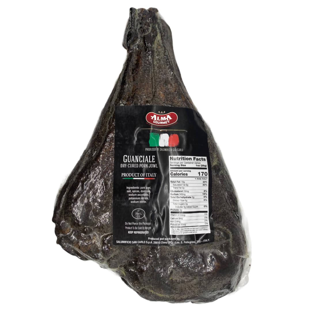 Authentic Italian Guanciale - Dry-Cured Pork Jowl 3.3lb