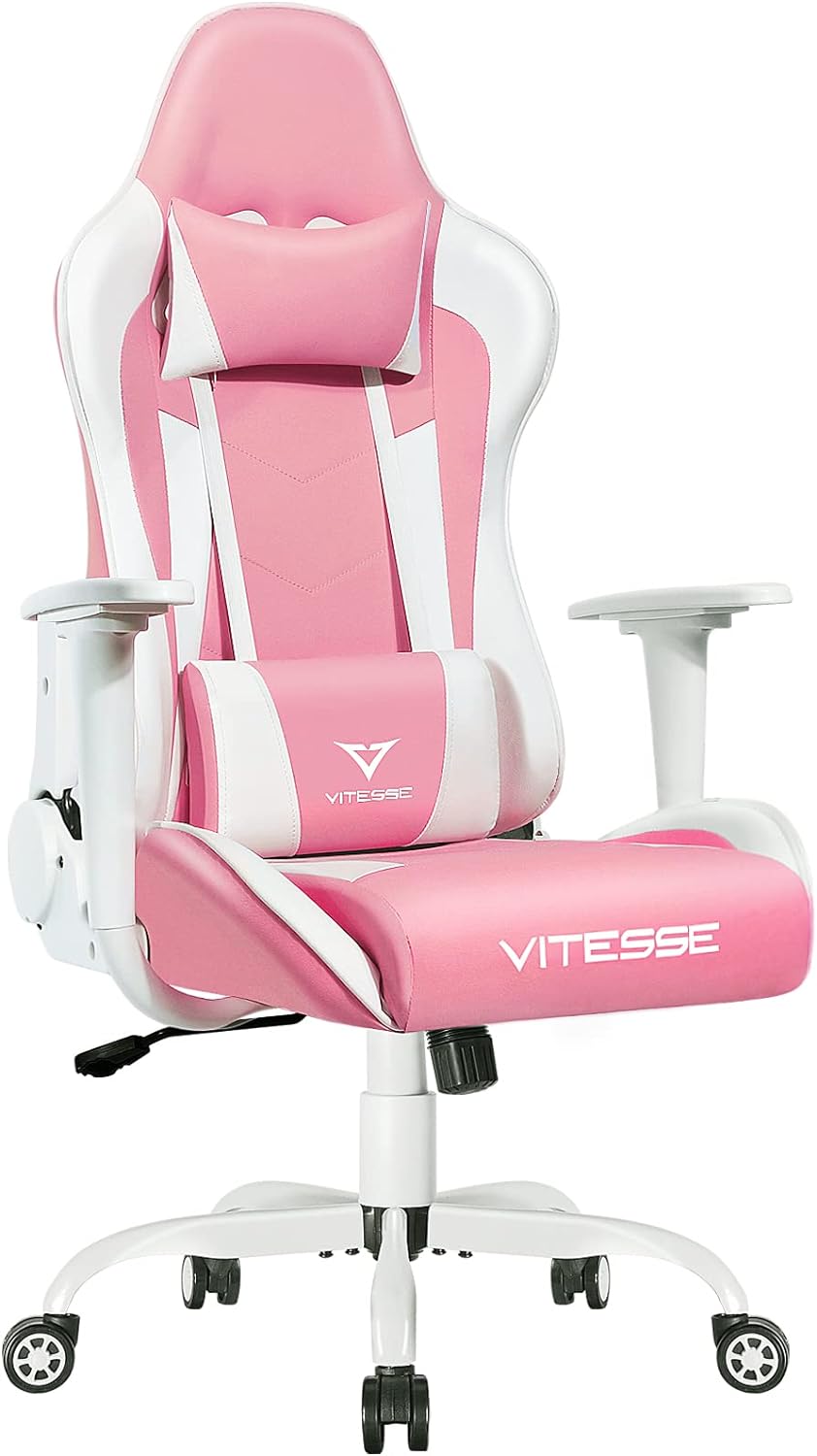 Pink Kawaii Gaming Chair: Comfort & Style!