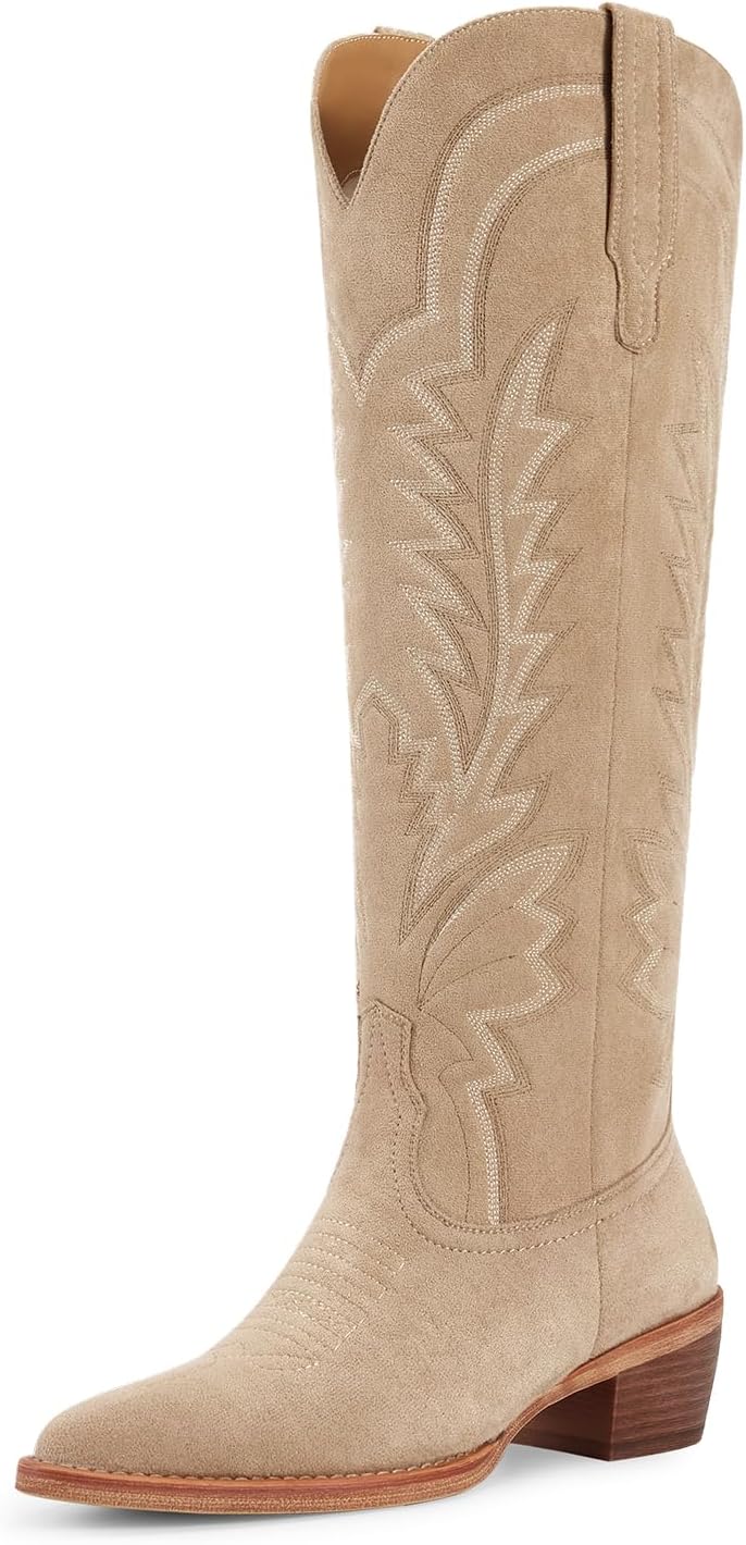 ISNOM Cowboy Boots for Women: Classic Western Style