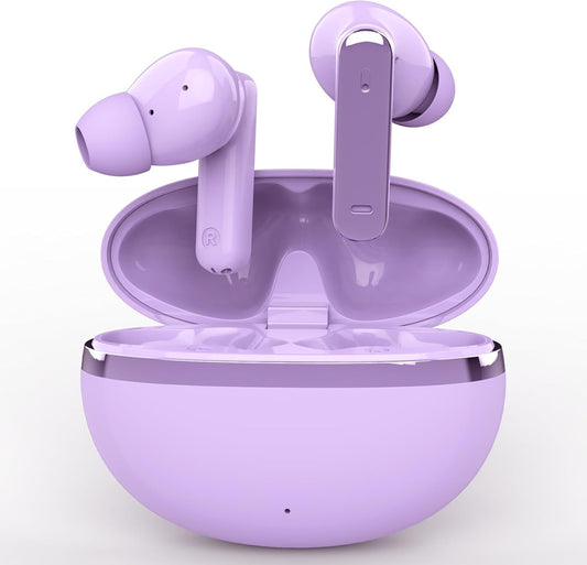 TOKANI Purple Bluetooth 5.3 Earbuds - True Wireless Stereo Sound - 35 characters
