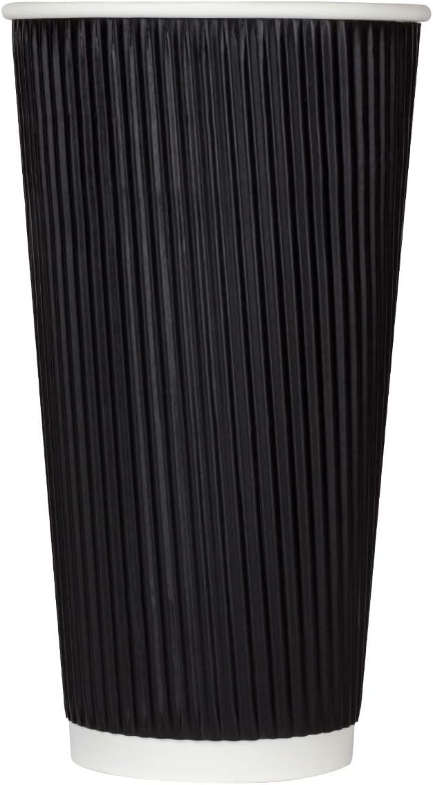Karat C-KRC520B 20 oz Ripple Paper Hot Cups - Perfect for Coffee