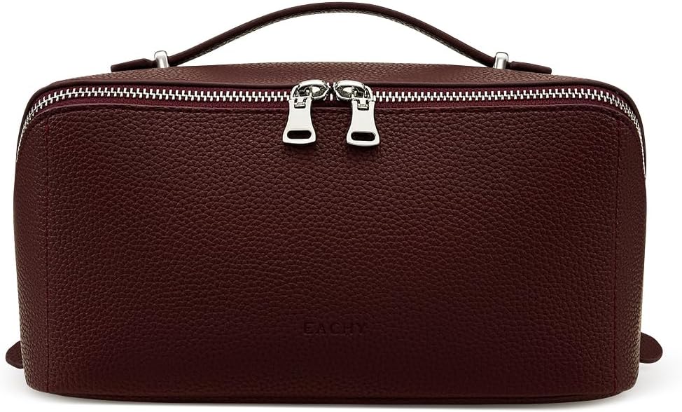 EACHY Large Capacity Travel Makeup Bag for Stylish Organization