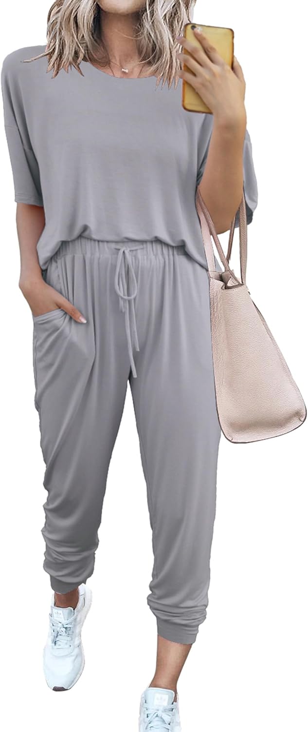 PRETTYGARDEN Women's Two Piece Sets for Summer Travel and Lounge