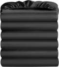 Queen Fitted Sheet Only Bulk Pack of 6 - Deep Pocket Black