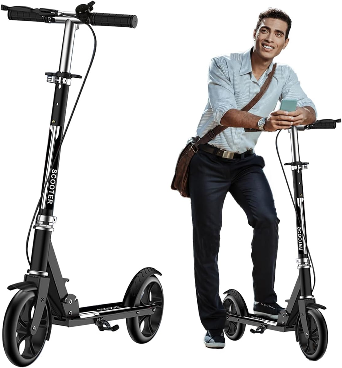 Foldable Commuter Scooter for Kids, Teens & Adults - 220 LB Capacity