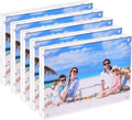 5 Pack Acrylic Picture Frame 5x7 Clear Double Sided Magnetic Photo