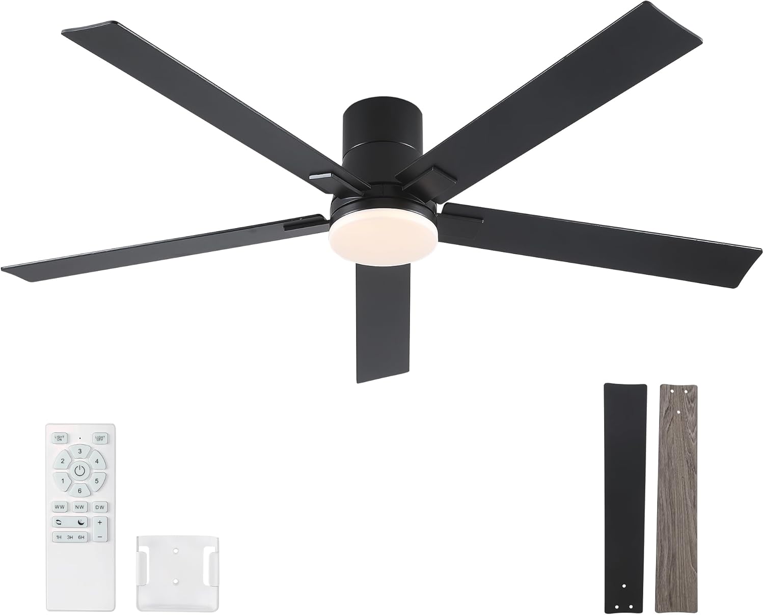 60 Inch Ceiling Fan with Lights and Remote for Modern Spaces