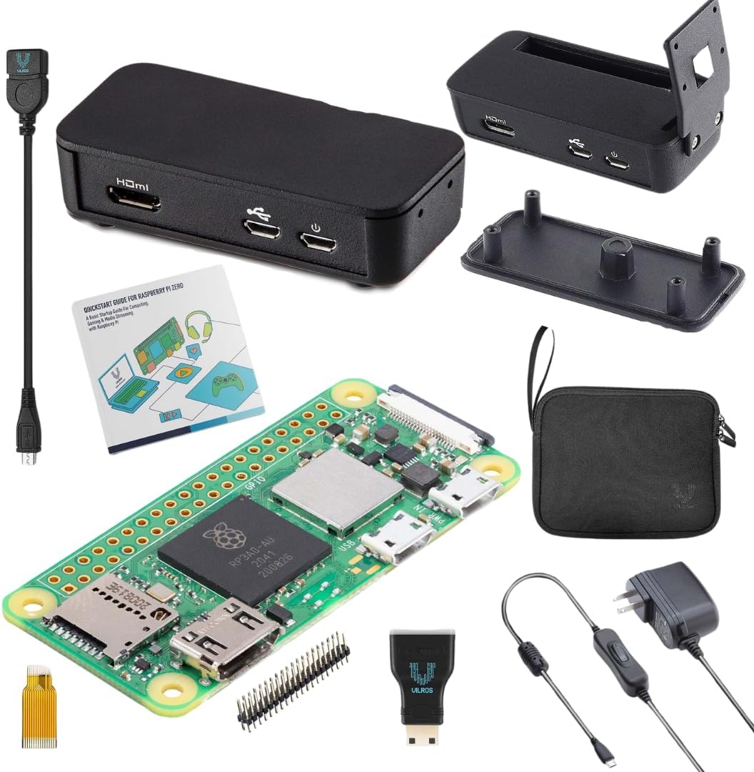 Vilros Raspberry Pi Zero 2 W Basic Starter Kit for Beginners