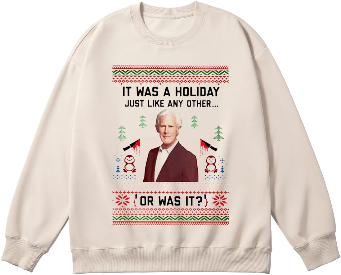 Holiday True Crime Ugly Christmas Sweatshirt