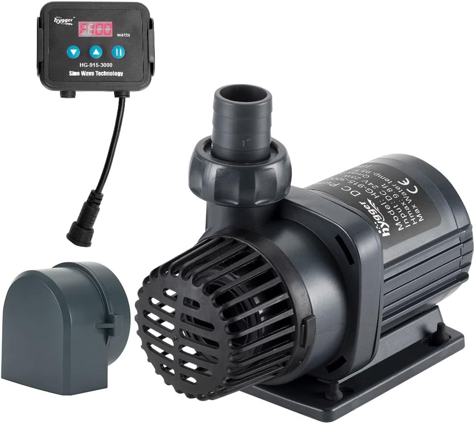 Hygger 24V DC Water Pump for Saltwater Aquarium with LCD Display