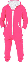 Mens Jumpsuit Non Footed Pajama One Piece Playsuit with Hood - Cozy