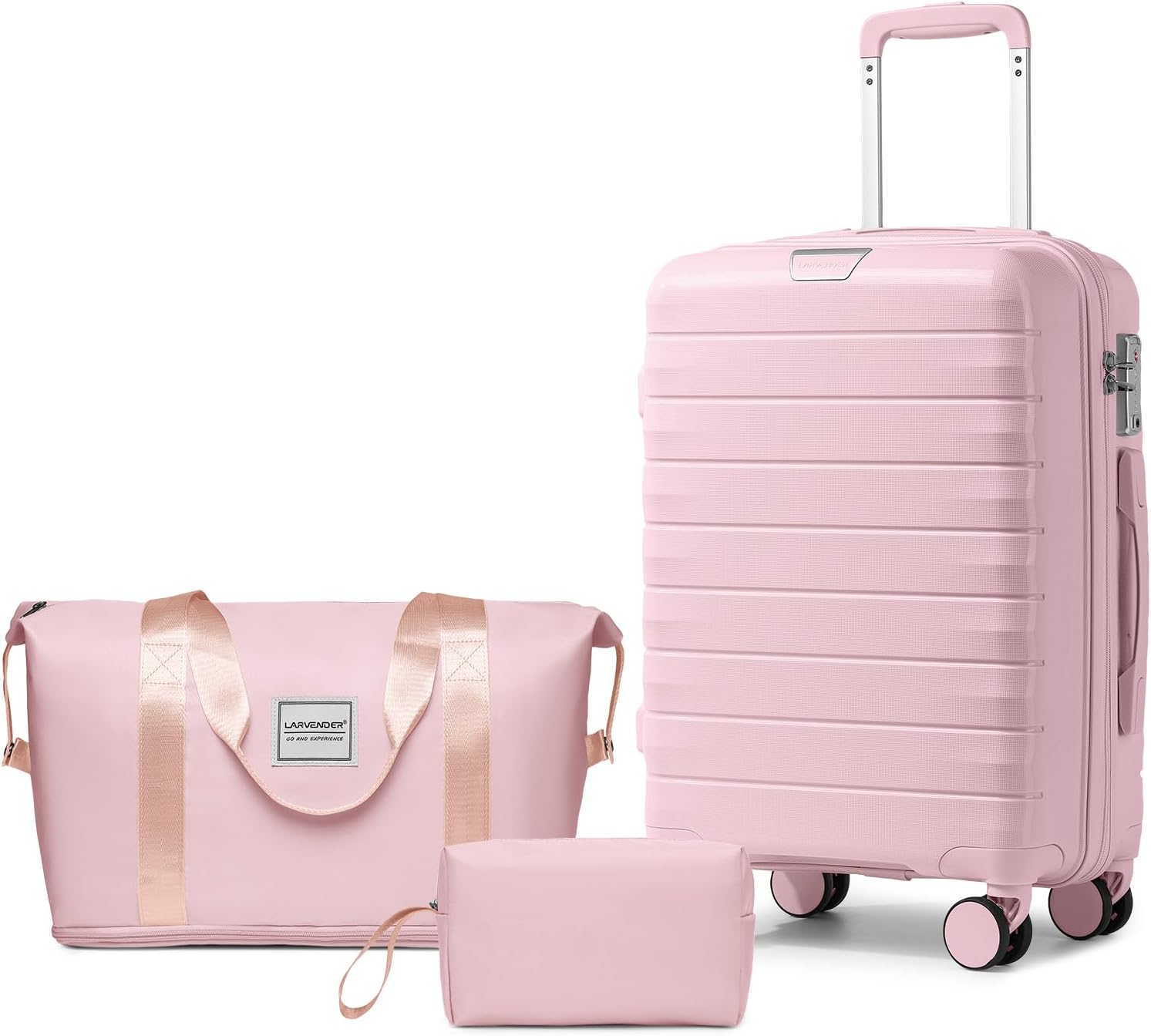 LARVENDER Luggage Sets 3 Piece with Duffel Bag for Travel