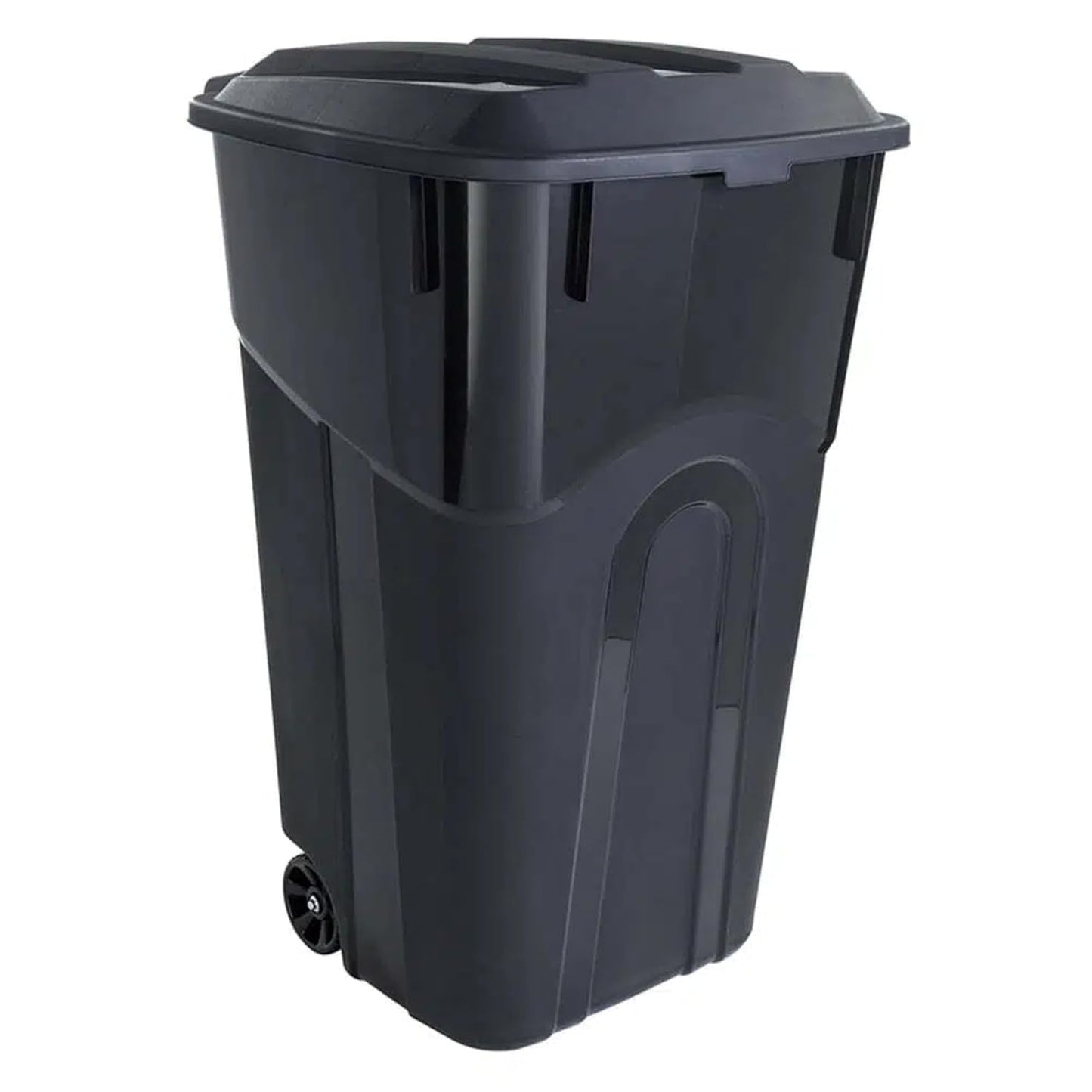 32 Gallon Heavy Duty Wheeled Plastic Garbage Can for Home Use