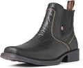 SUREWAY Mens Western Chelsea Cowboy Boots for Men Square Toe - Rugged